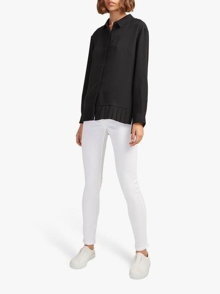Women French Connection Shirt Black Polyester 40