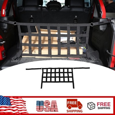 Rear Trunk Organizer Isolation Cargo Mesh Cover For Jeep Wrangler JL 2/4Door 18+