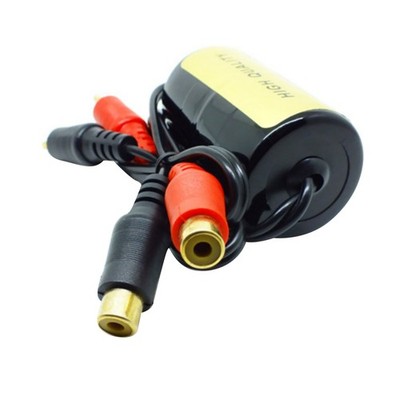 New RCA Audio Noise Filter Suppressor Ground Loop Isolator For Car&Home Stereo