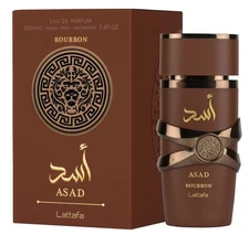 Lattafa Asad Boutbon, Eau de Parfum for Unisex, 3.4 oz / 100 ml