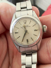Rolex Oyster Perpetual Women’s Vintage 24mm Silver Dial Manual Ref 366