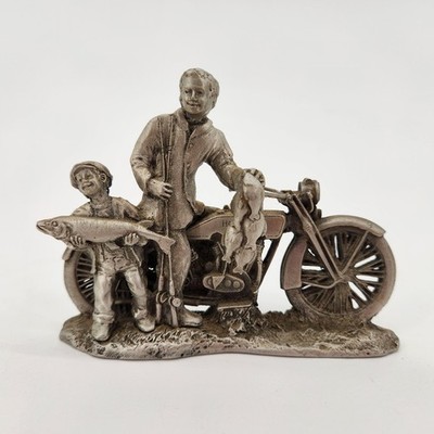 Harley-Davidson ''A good Day's Catch'' by Winn - Fine Pewter Sculpture 99201-94V
