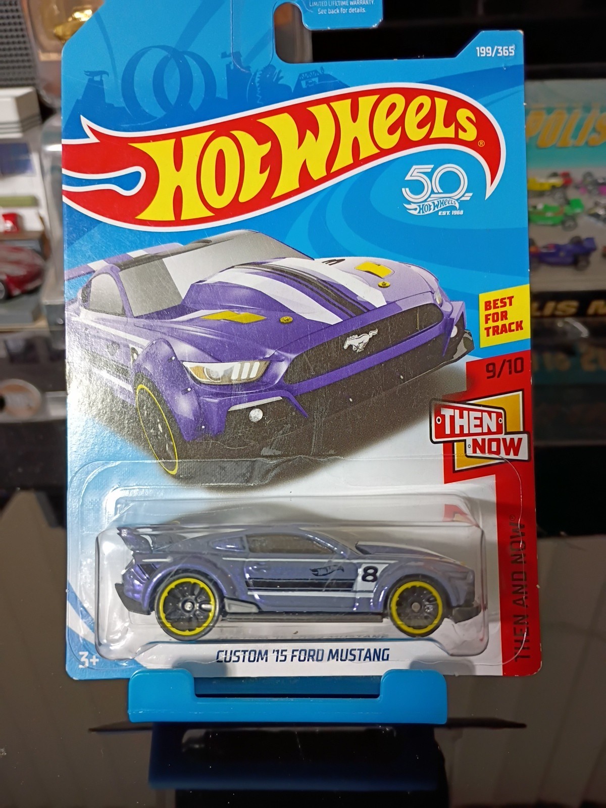 Hot Wheels Then And Now Custom ‘15 Ford Mustang 9/10 Light Purple Diecast #199