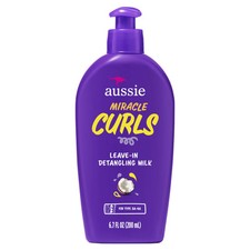 Aussie Miracle Curls Detangling Milk Leave In Conditioner 5.37 Fl Oz Curly Hair