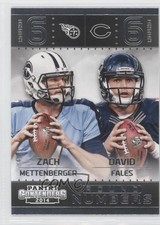 2014 Panini Contenders Round Numbers David Fales Zach Mettenberger #12 0f8
