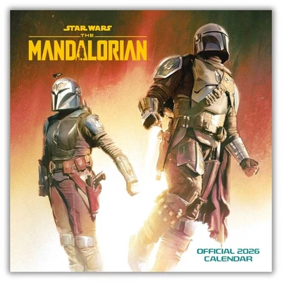 DANILO PROMOTIONS LTD 2026 Calendar Star Wars The Mandalorian Month to View Square Calendar