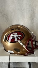 Frank Gore Signed 49ers Mini Helmet Red Facemask Auto JSA Witnessed COA 