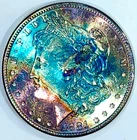 1881-S Morgan Dollar Ch / Gem BU Neon End Roll Toned Looks PL