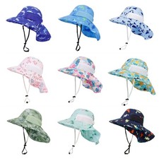 Toddler Sun Hat for Baby Kids Summer Wide Brim UPF 50+ Sun Protection Beach Hats