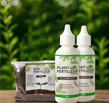 Plant Fertilizer Combo 2 Bottles of Plant Boost 1 Pack of Soil Fertilizer