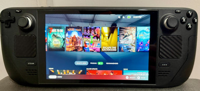 Valve Steam Deck LCD 256gb With 128gb Mini SD Card Case NO CHARGER