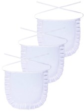 3 Pieces Women Cosplay Waist Apron Tight Costume White Half Apron Kitchen Par...