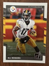 eli rogers pittsburgh steelers 2017 panini-donruss football card no. 177
