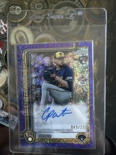 2025 Topps Chrome Update Autographs Chad Patrick Purple Speckle Refractor /299