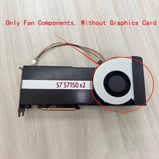 1PC Fits AMD MI25 MI50 MI60 MI100 MI210 s7150 X2 Graphics Card Heat Sink fan