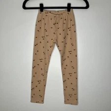 NWT RYLEE & CRU Tan Floral Neutral Pants 8/9 Years 