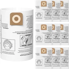 10 Pack CMXZVBE38749 Vacuum Dust Bags Compatible with CRAFTSMAN 16-20 Gallon Wet