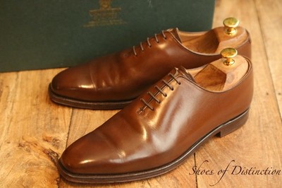 Crockett & Jones Alex Brown Leather Oxford Shoes UK 6.5 E US 7.5 EU 40.5