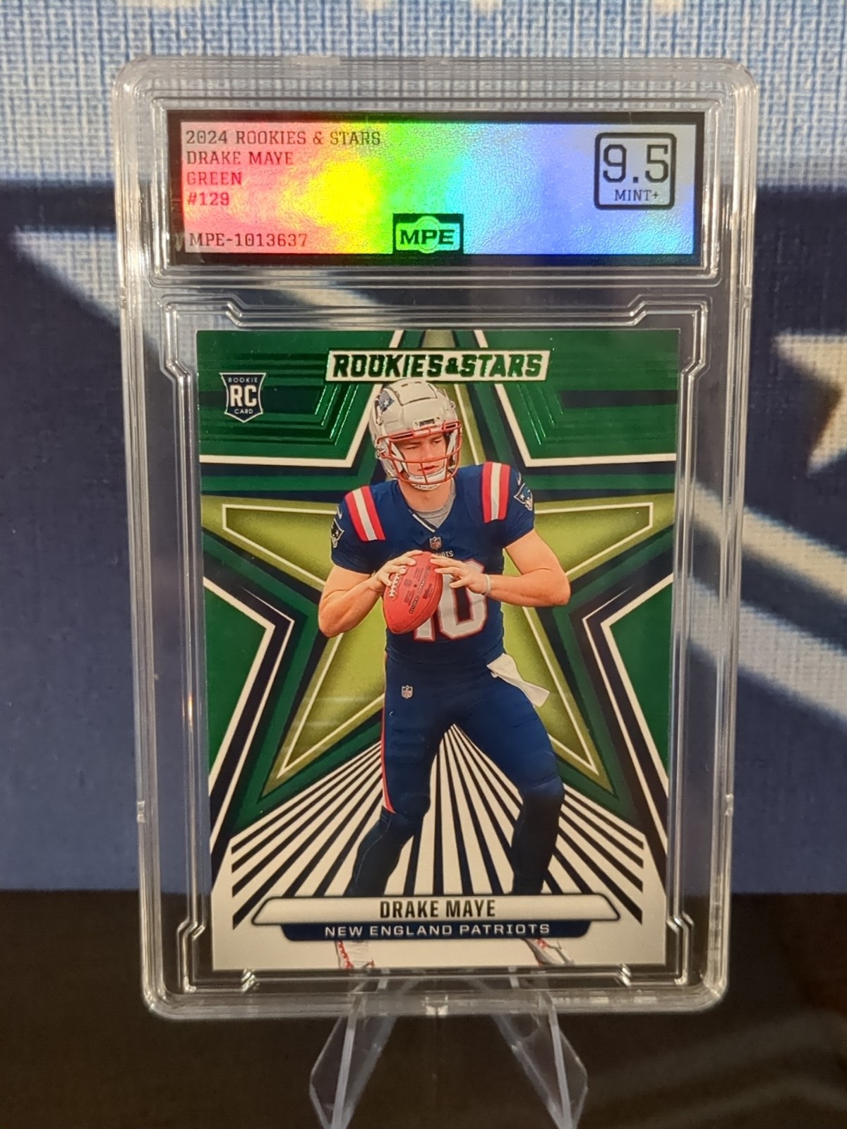 2024 Panini Rookies & Stars - Rookies Drake Maye #129 Green (RC) MINT+ 9.5!!!!