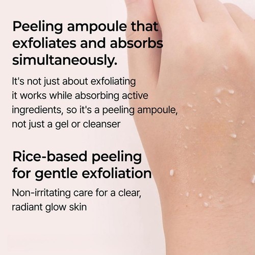 80ml PEEL SHOT GLOW EXFOLIANT RICE AMPOULE (WHITE RICE/BLACK RICE) - Picture 11 of 17