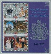 Cook Islands 1977 - Queen Elizabeth II Silver Jubilee - Miniature Sheet - MNH