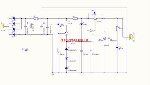 Hifi Universal Netzteil Platine PCB DC350V/300V für Röhrenverstärker/Vorverstärker - Bild 2 von 4