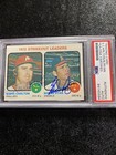 1972 Topps Strikeout Leaders Steve Carlton Nolan Ryan PSA DNA Dual Auto 