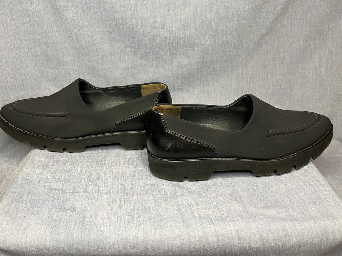 Paul Green Dara Women's Black Stretch Slip-on Pointed Toe Loafers Size