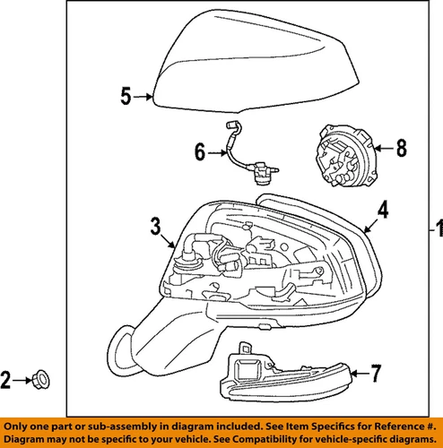 TOYOTA OEM 19-23 RAV4 Prime Front Door Outside Mirrors-Mirror Cover 879150R140C0