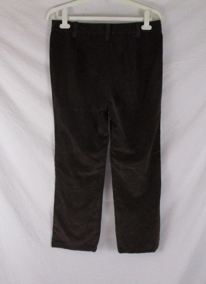 Pantalones de pana marrón para mujer ESCADA cintura alta talla 42 informales DD376 Foto 3 de 4