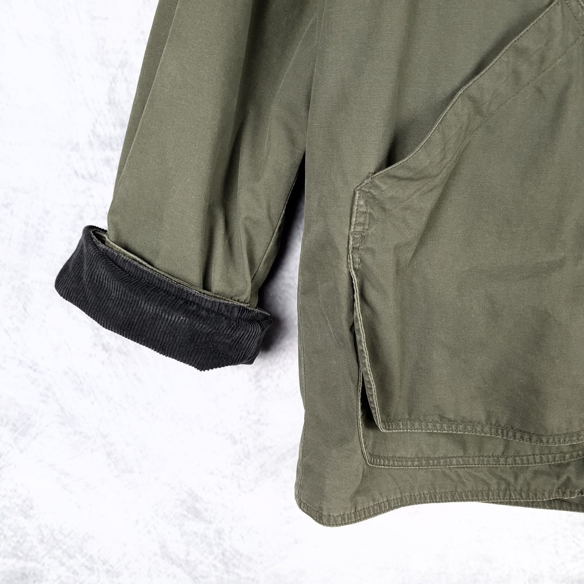 Vintage J Crew Barn Jacket Mens Large Green Plaid Liner