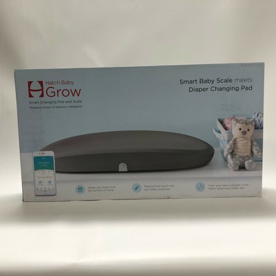 hatch baby grow smart changing pad and scale in grey