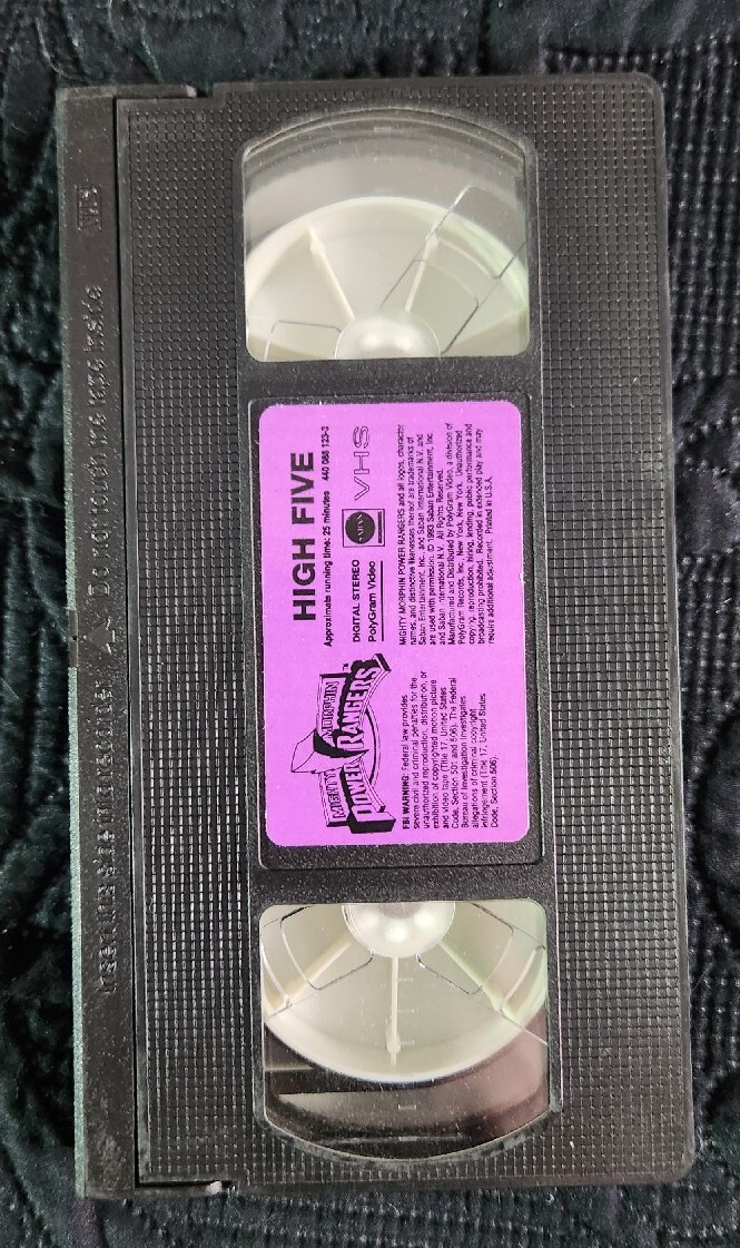 💥Mighty Morphin Power Rangers High Five VHS Tape Vintage💥 | eBay