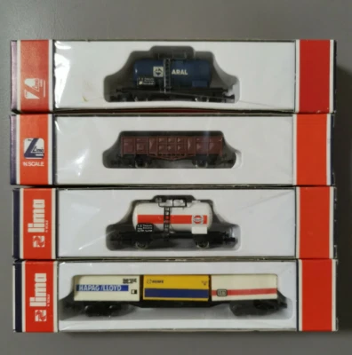 Lima Modelle 4 x Lima Modelle Güterwagen N. Scale in OVP - Bild 1 von 4