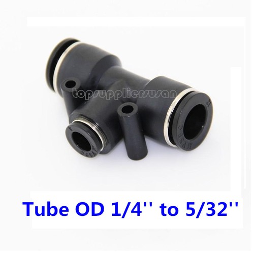 5pcs Pneumatic Reduced Tee Union Push In Fitting Tube OD 1 4 To 5 32 5pcs-pneumatic-reduced-tee-union-push-in-fitting-tube-od-1-4-to-5-32
