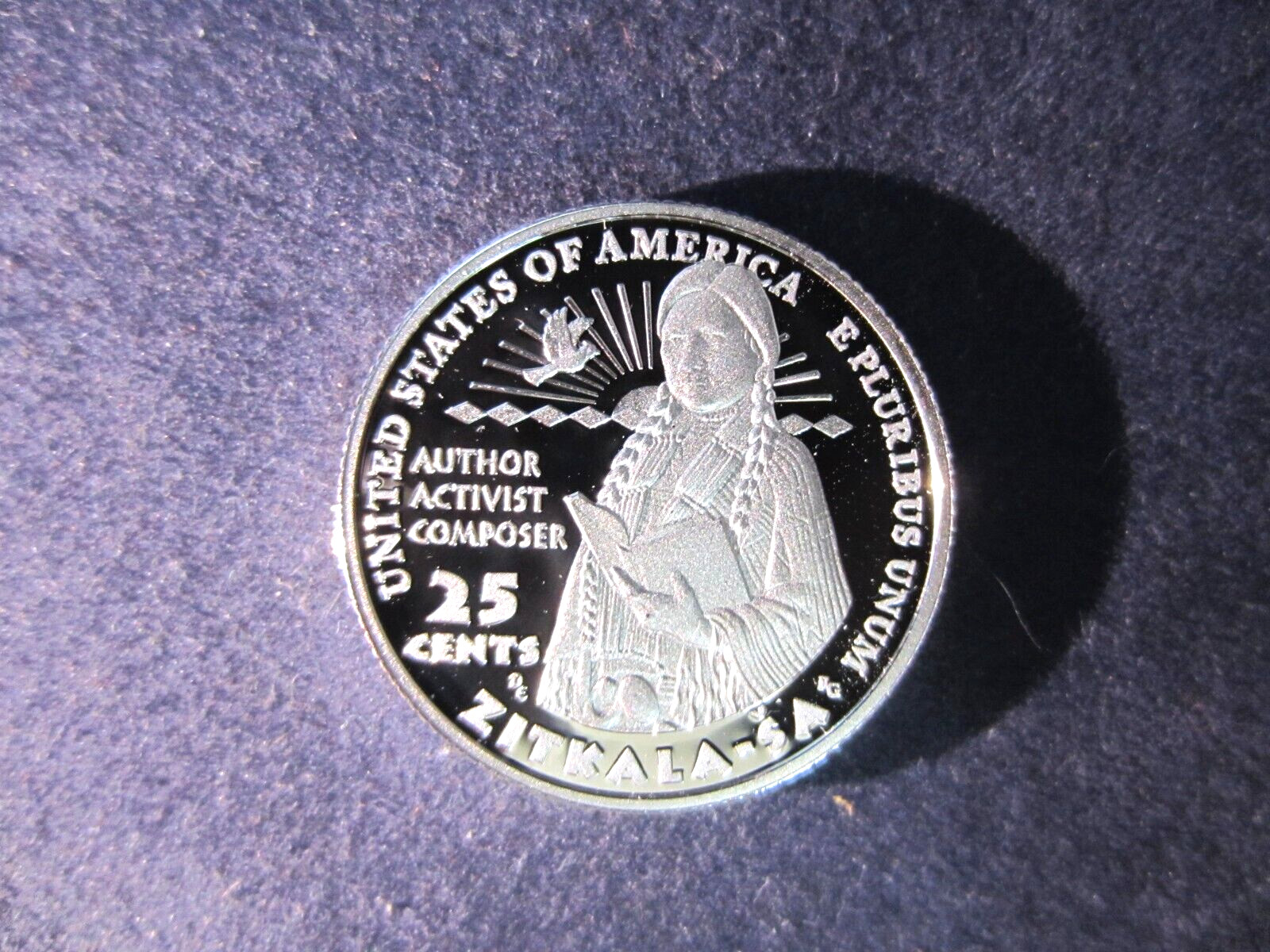 2024-S 1 SILVER 99.9% MIRROR PROOF Quarter Zitkala-Sa  GERTRUDE BONNIN
