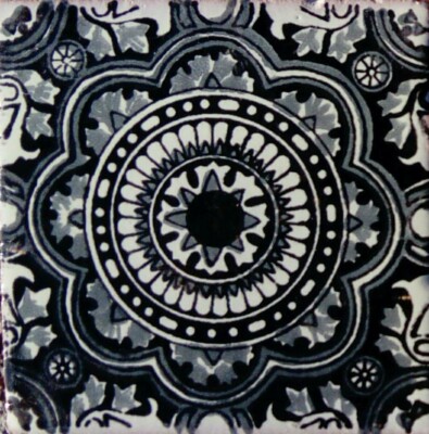 #C126) Mexican Tile sample 4x4 inch, we combine shipping GET  WHAT YOU NEED !!