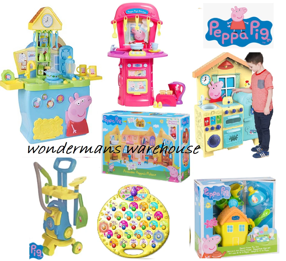 Peppa Pig Kitchen/Wooden House/Toys/Figures/Playsets XMAS Gifts Kids