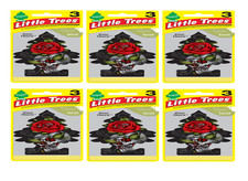 6  Little Trees Rose Thorn Scent Car Hanging Air Freshener Multicolored 3 pk