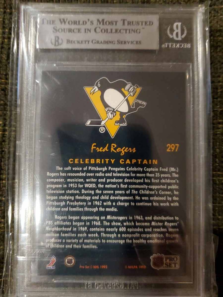 91-92 Pro-Set Platinum Mr. Fred Rogers Rookie Celebrity Captain