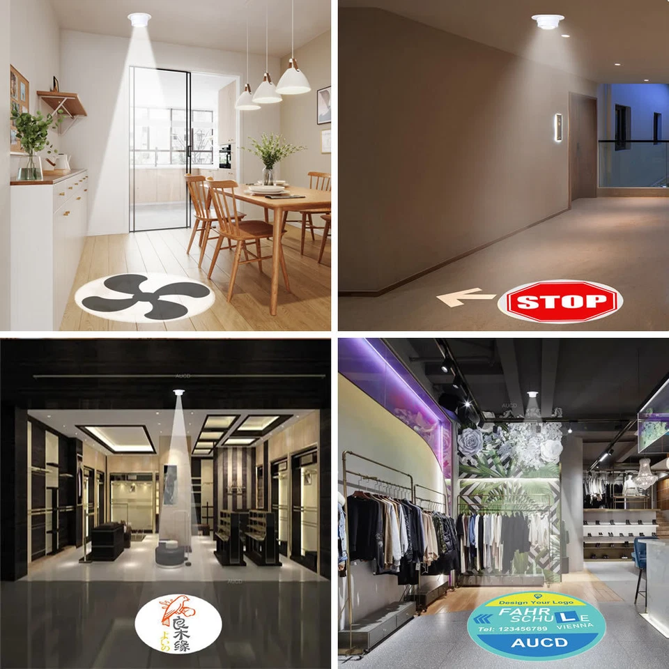 Custom Gobo & 20W Remote Rotate LED AD Logo Ceiling Projector Advertising Lights - Image 4 of 4