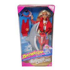 VINTAGE 1994 BAYWATCH LIFEGUARD BARBIE W DOLPHIN IN ORIGINAL BOX MATTEL 13199
