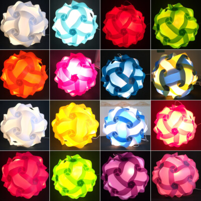 Bzwoyk 30 PCS Large IQ Puzzle Jigsaw Light Lamp Shade Ceiling Lampshade  40cm