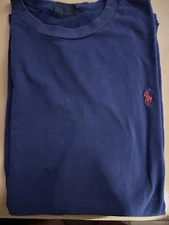 Polo Ralph Lauren Navy Crew XXL Or XXXL Red Horse Good Condition 