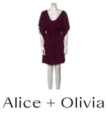 Alice + Olivia burgundy mini Dress, S