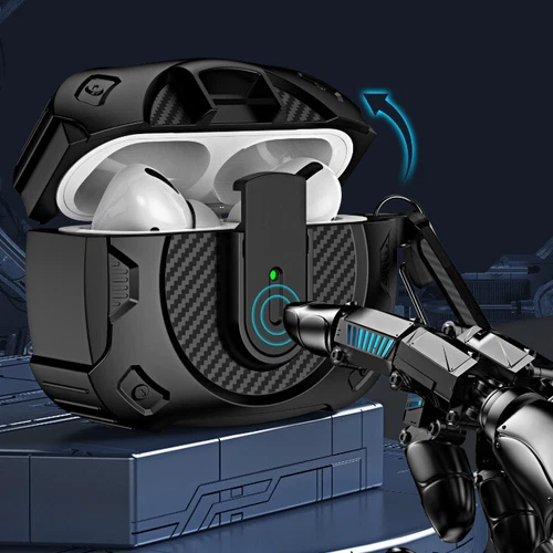 Schutzhülle für Apple Airpods 4 Stoßfest Hülle Case Robust mit Secure Lock - Bild 6 von 24