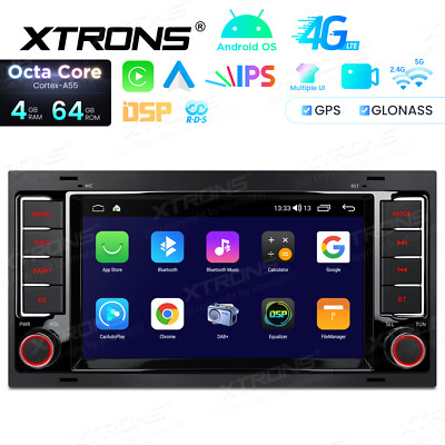 7'' Android 14 Autoradio Für VW Touareg Navi 8-Kern 4G 64GB RDS GPS CarPlay 4G BT