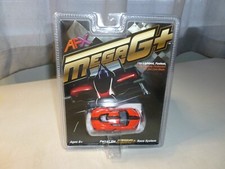 NEW AFX MEGA G CORVETTE C8 TORCH RED WITH BLACK STRIPS PART 22011 NEW   