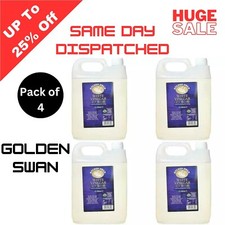 GOLDEN SWAN White Vinegar 5 Litre Pack of 4 Stain Remover Weedkiller Cooking 1.15 per litre