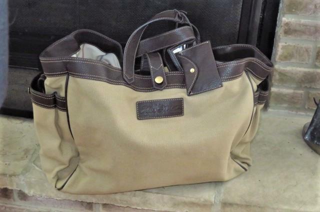 leather suit duffle bag